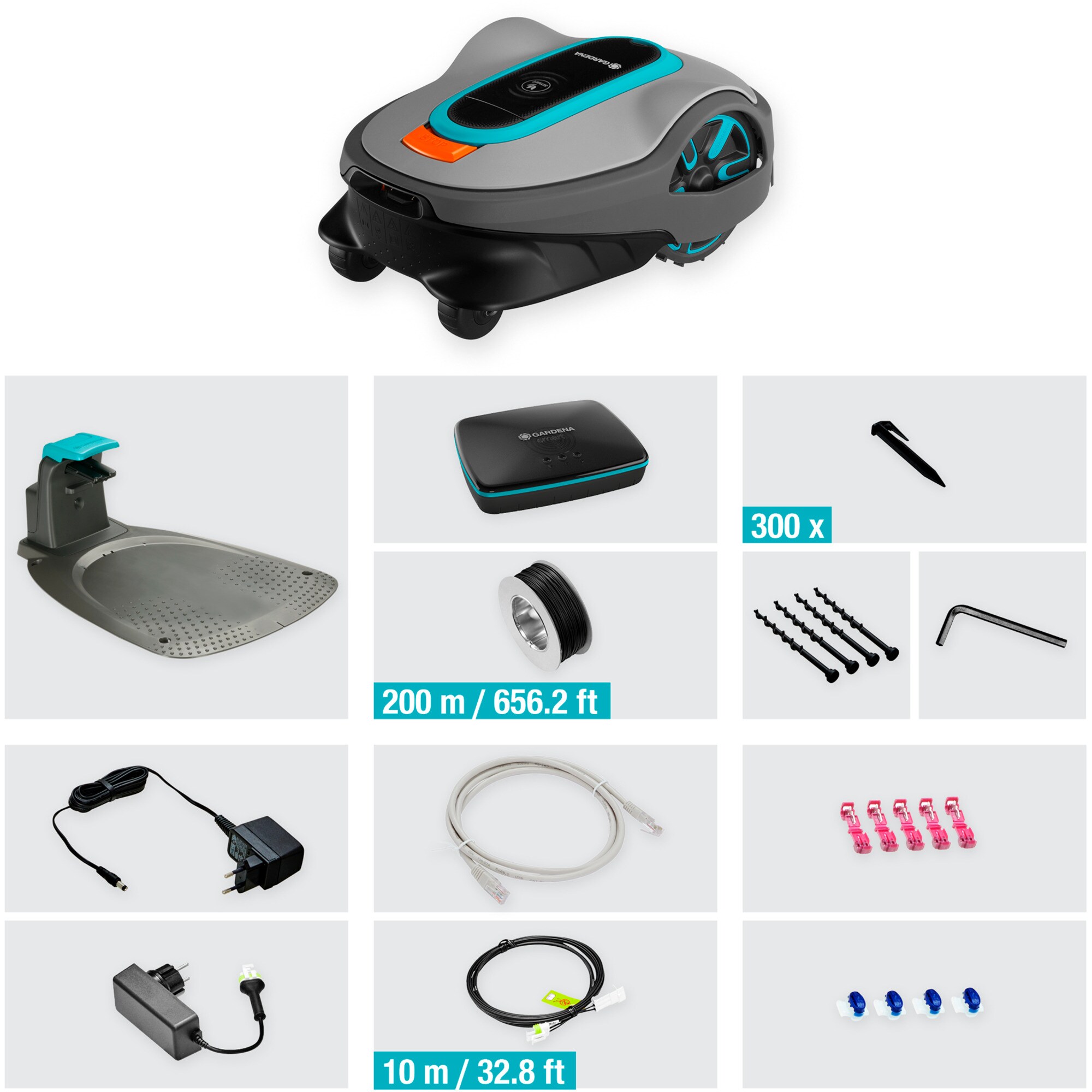 GARDENA Mähroboter Mähroboter smart SILENO life 1.000m² Set