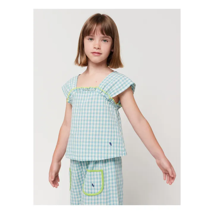 Bobo Choses Top Vichy | Bleu Clair