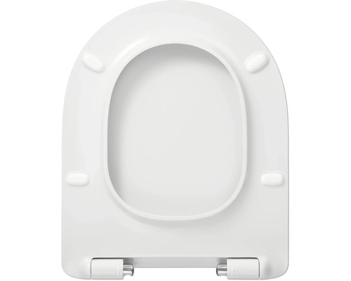 REIKA Mito toiletzitting, wit, roestvrijstalen scharnieren, soft-close mechanisme en Quick&Clean