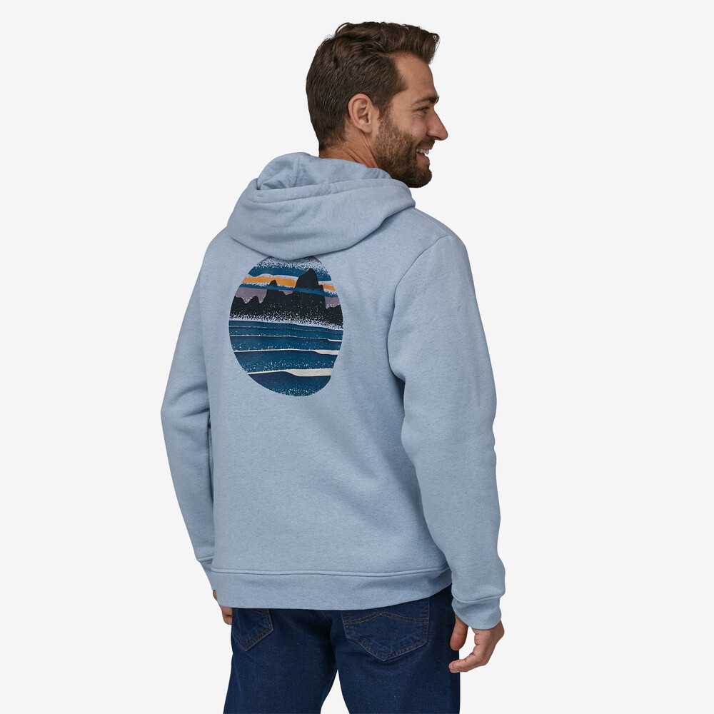 Skyline Stencil Uprisal Kapuzenpulli mit durchgehendem Reißverschluss