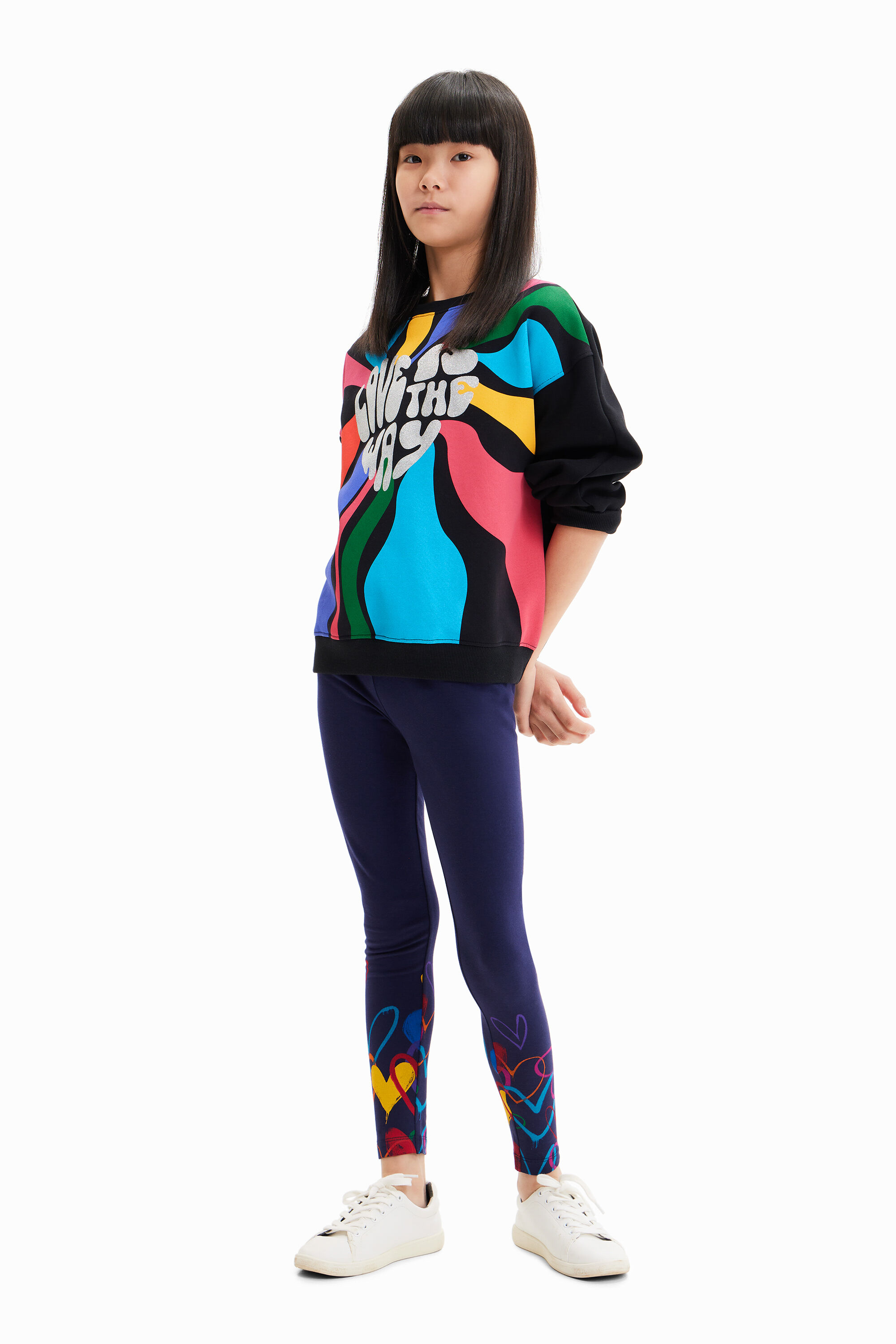 Legging long cœurs