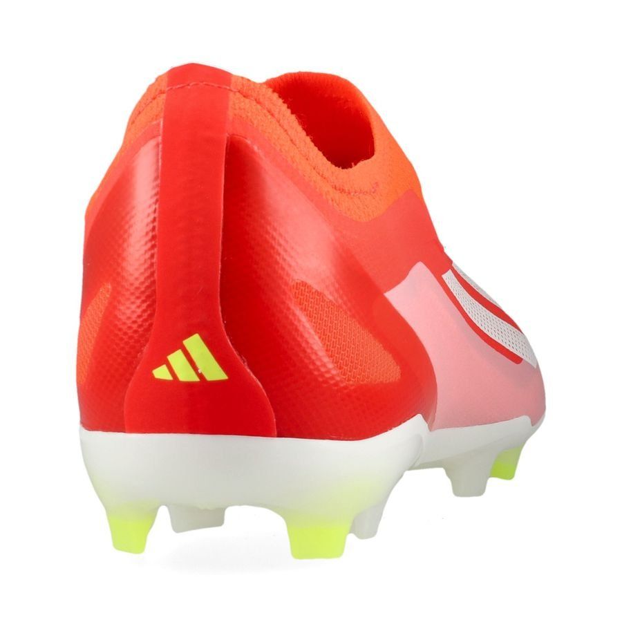adidas X Crazyfast Elite Laceless FG Energy Citrus - Rouge/Blanc/Jaune Enfant