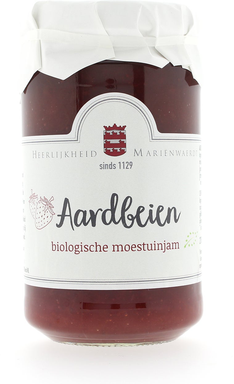 Mariënwaerdt bio moestuinjam aarbeien 270 gr