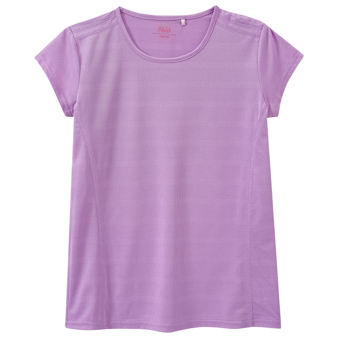 Yigga Mädchen Sport-T-Shirt mit Struktur helllila