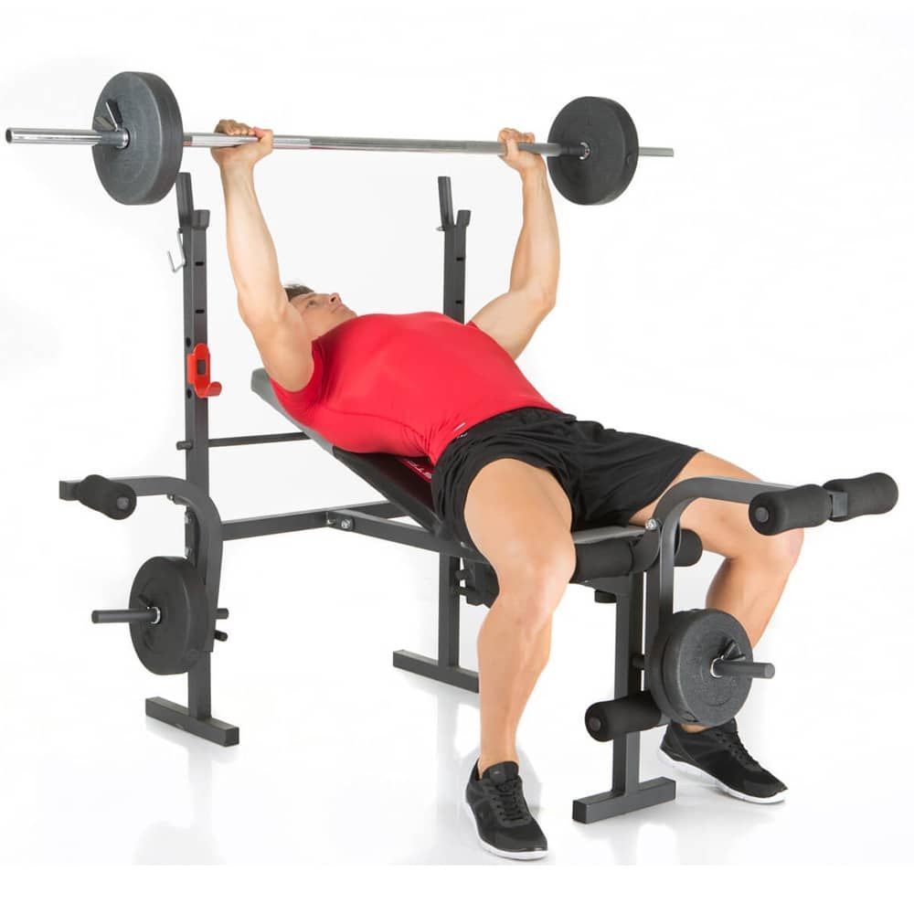 Hammer Hantelbank Bermuda inkl. 25 kg Gewichte