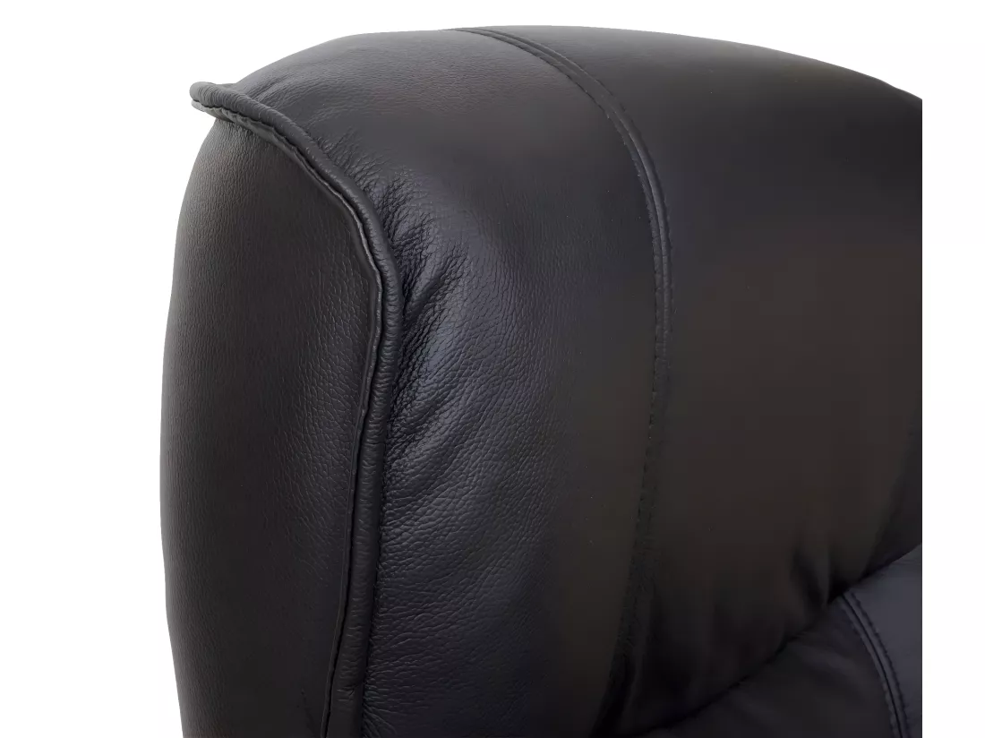 Fauteuil de relaxation Halifax, noir, doré