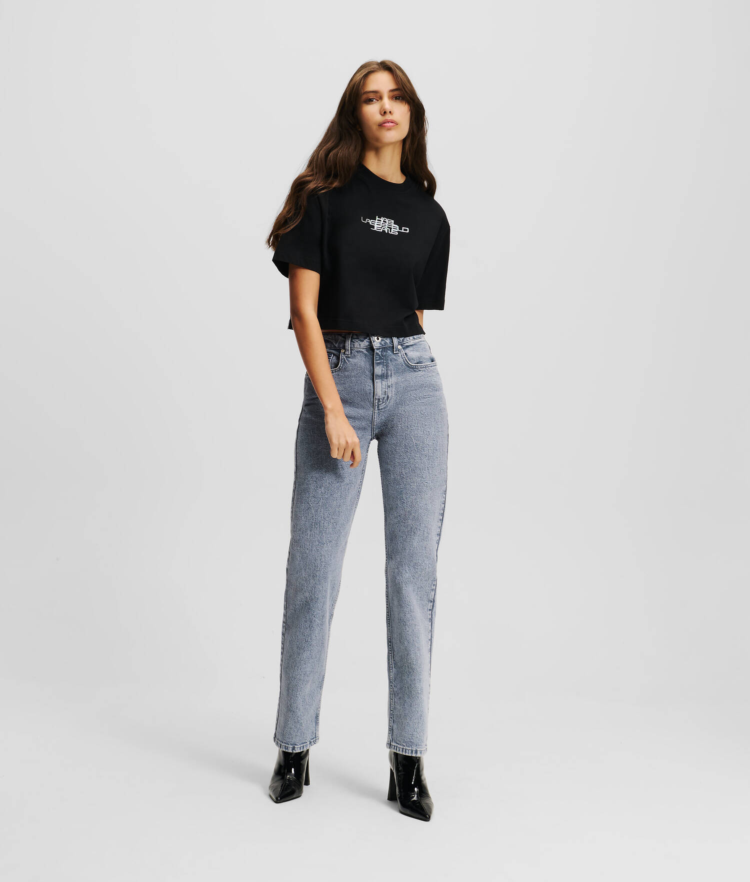 JEAN DROIT TAILLE HAUTE KLJ