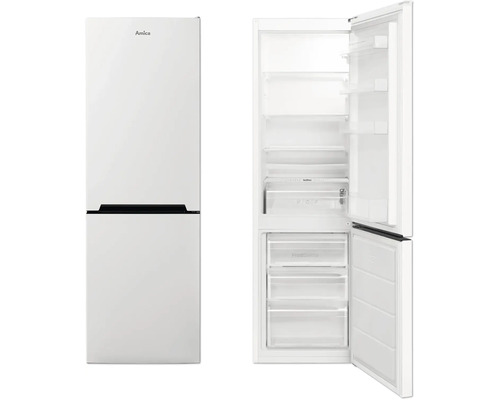 Amica KGCL 387 115 W koel-vriescombinatie, afmetingen (B x H x D): 54 x 170 x 59,5 cm, koelvak: 183 l, vriesvak: 84 l