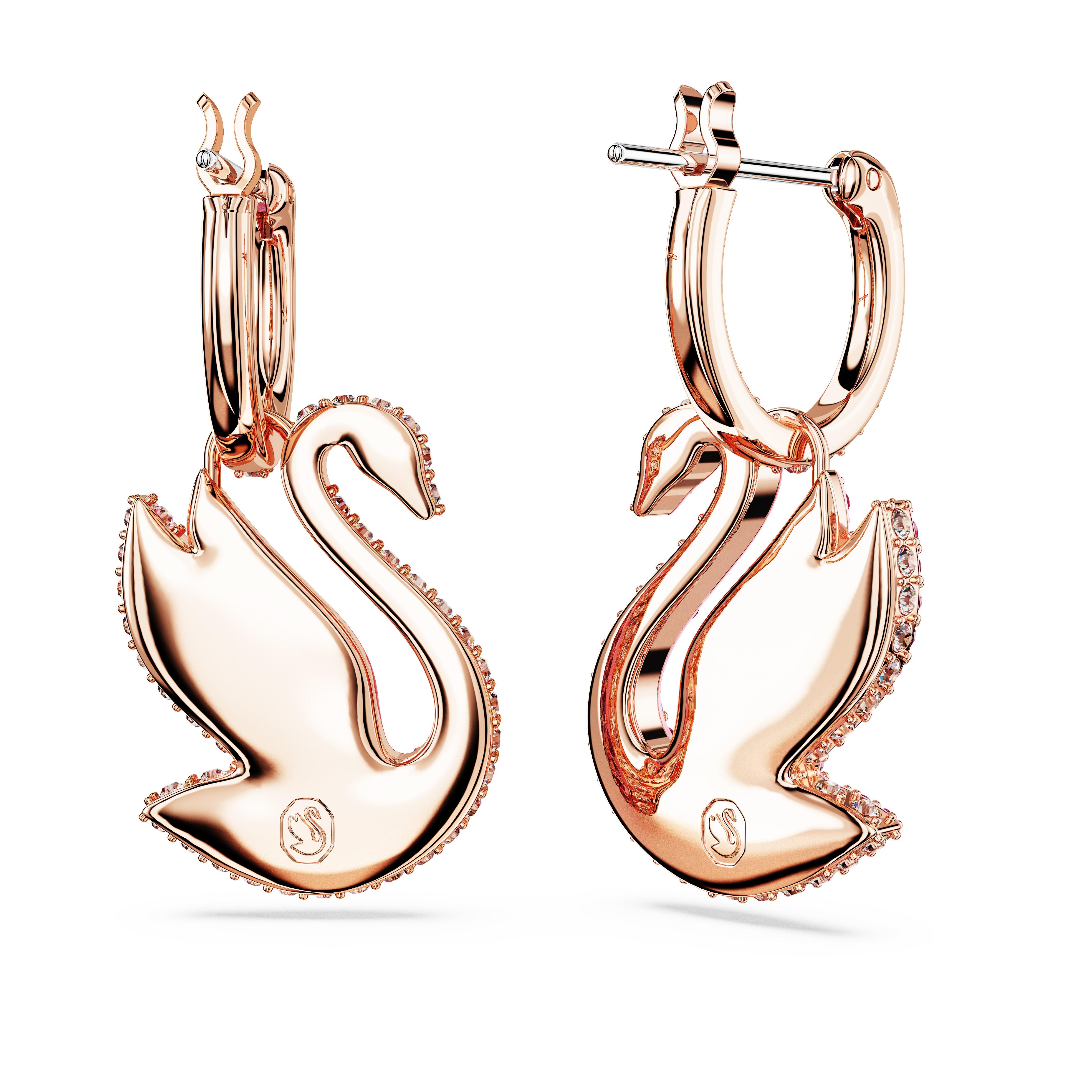 Swarovski Swan Drop Earrings
