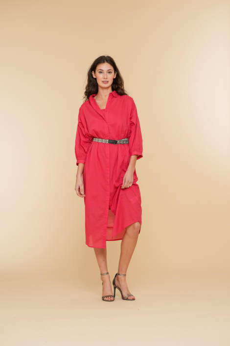 Geisha roze dames jurk