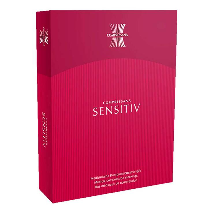Compressana Sensitiv Kniestrümpfe K2 AD 2 silk o.Sp., 2 St