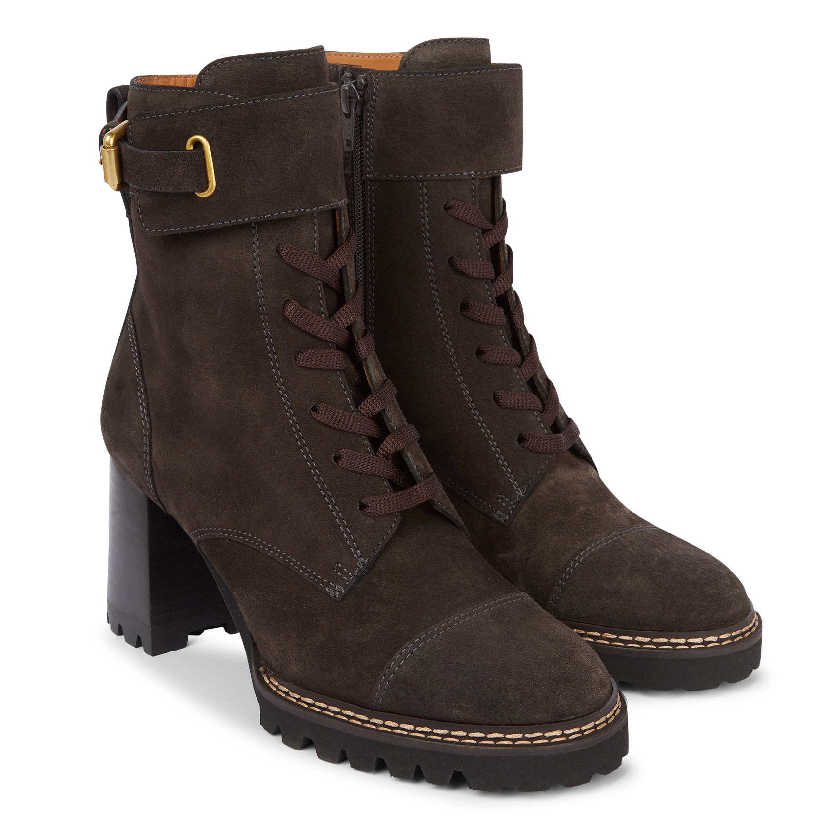 MALLORY - Bottines en cuir | Gris