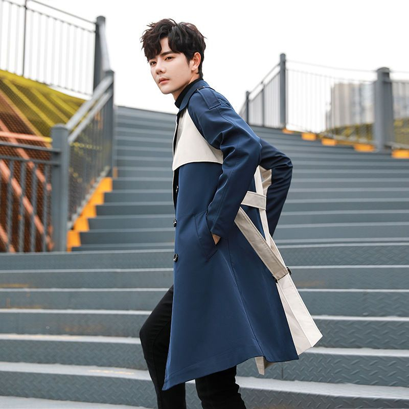 Andrei - Color Block Double-Breasted Trenchcoat