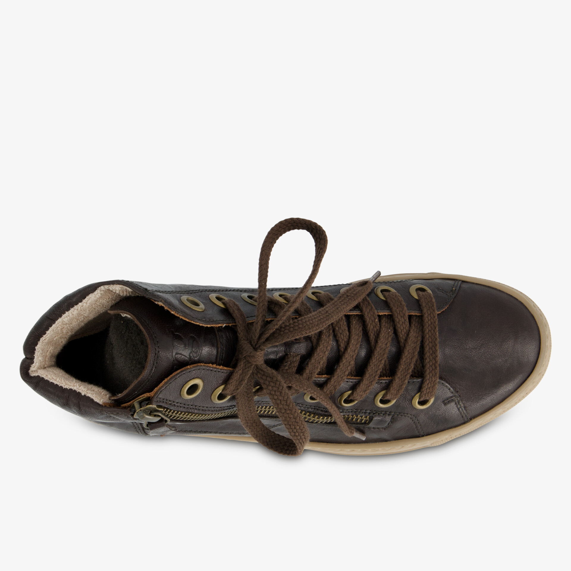 paul green Damen Schnürstiefeletten braun