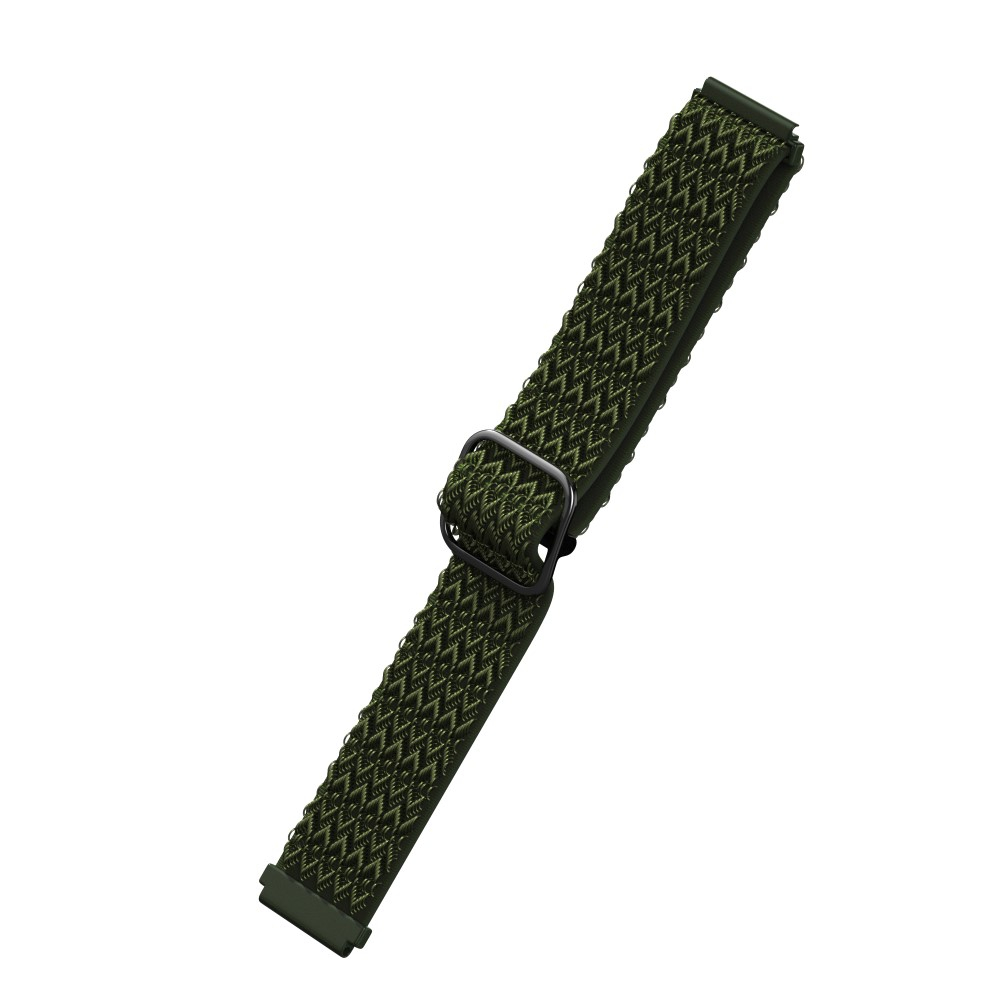 Samsung Galaxy Watch 42mm / Watch Active 2 / Watch Active / Gear Sport Elastisches Nylon Gummi Armband (Gelenkumfang: 160-230mm) - Grün