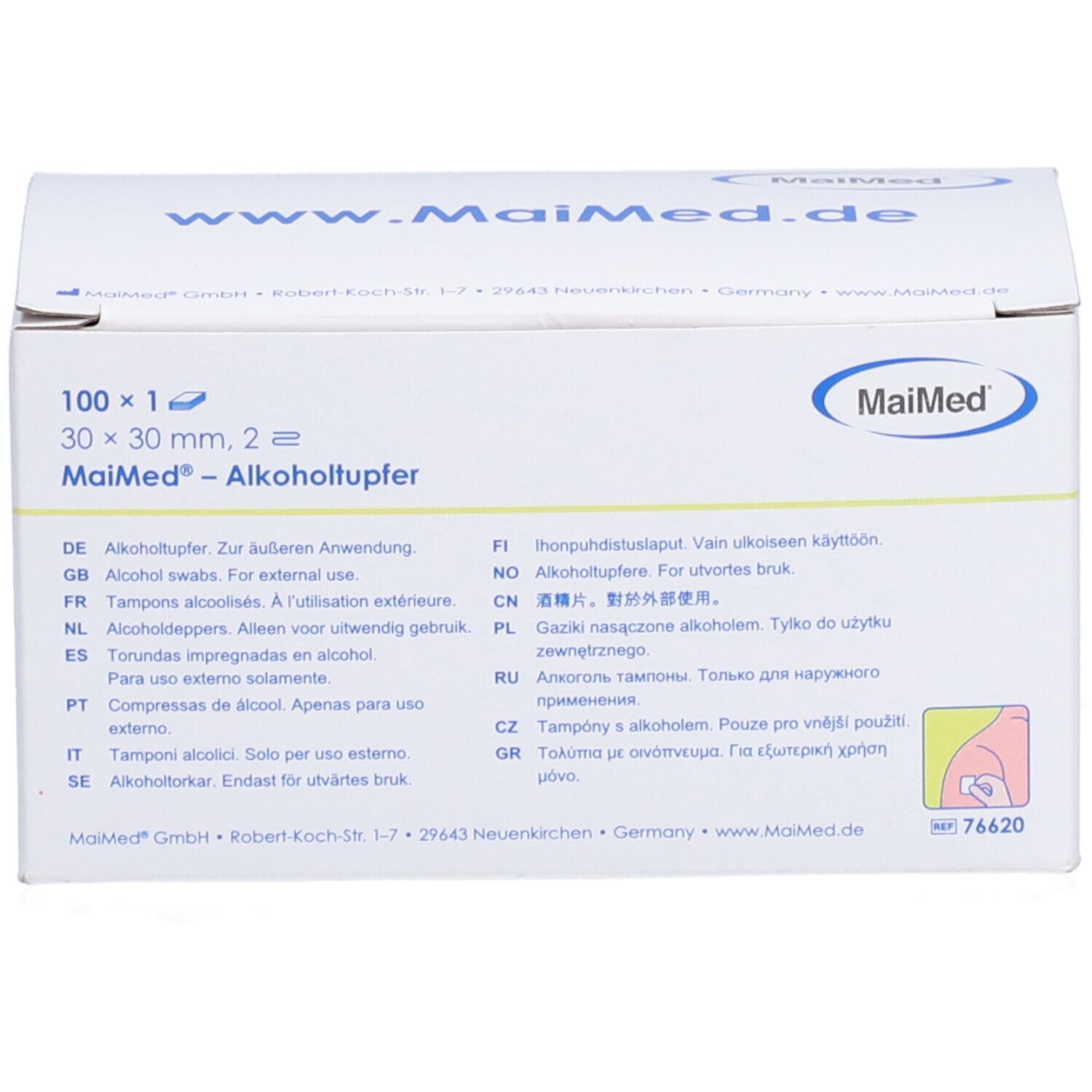 MaiMEd® Alkoholtupfer 30 x 30 mm