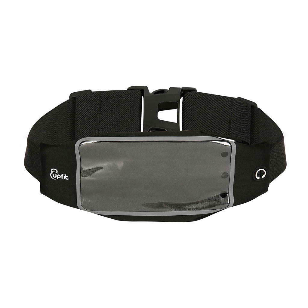Ceinture running extensible avec fenêtre noire