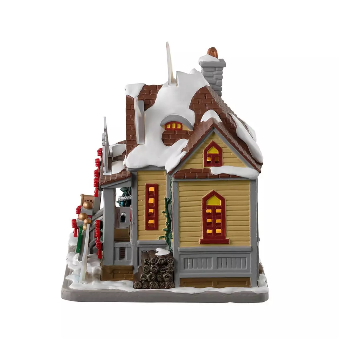 Village de Noël Lemax à piles lumineux Chalet Rockledge