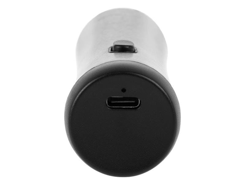 FURBER Milchschäumer USB-C mit Standfuss, Edelstahl Kabelloser Milchaufschäumer aus Edelstahl
