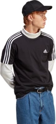 Adidas SportswearEssentials 3-Stripes Tee - schwarz