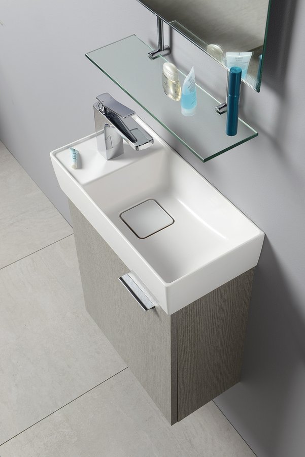 Sapho Wega spiegel rechthoekig met planchet 40x80cm chroom