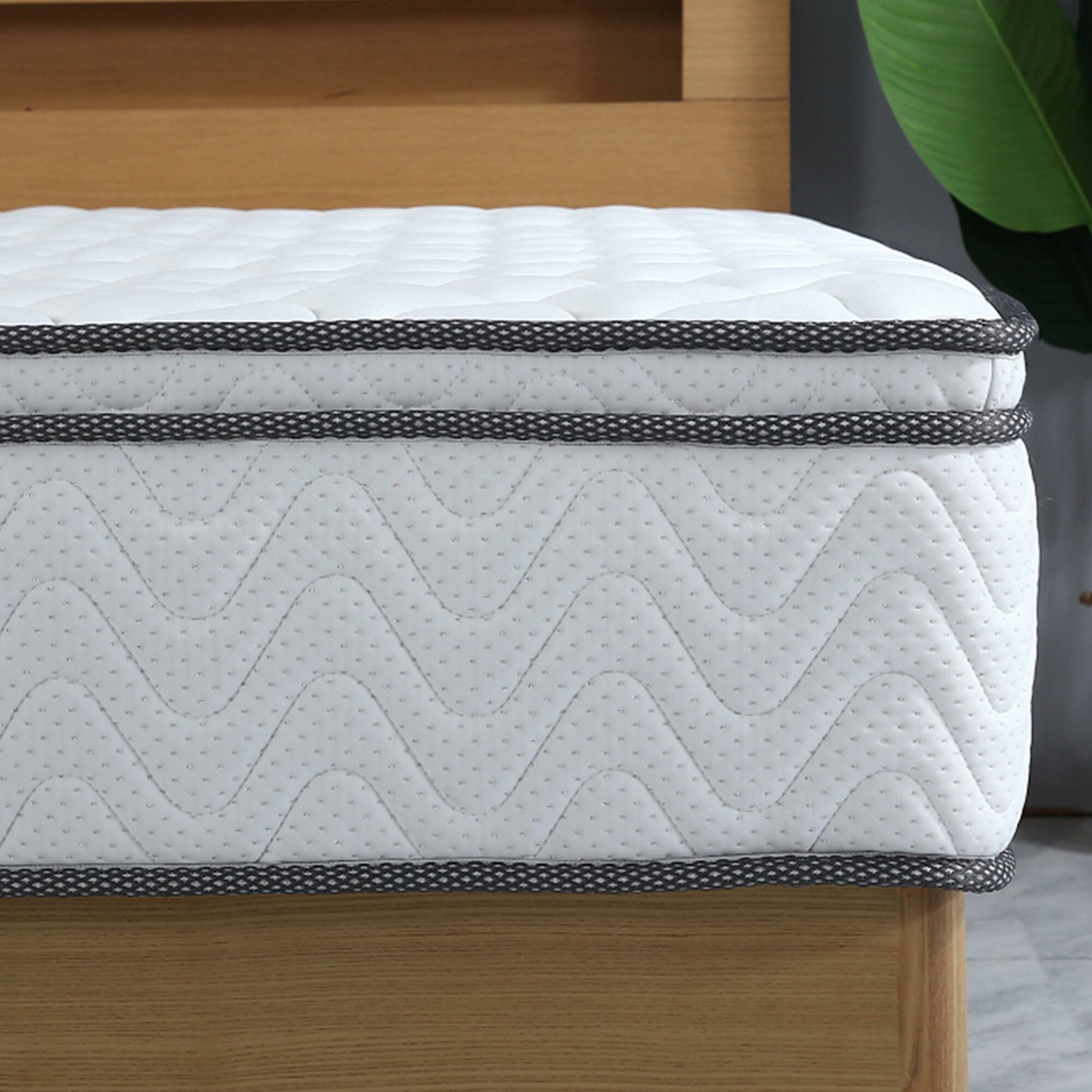 VIKTORIA Taschen Federkernmatratze 180x200 cm - Integrierter Topper; 25cm Höhe; H4, H3, H2 Misch-Härtegrad; 7 Zonen Matratze - Taschenfederkernmatratze mit hoher Punktelastizität