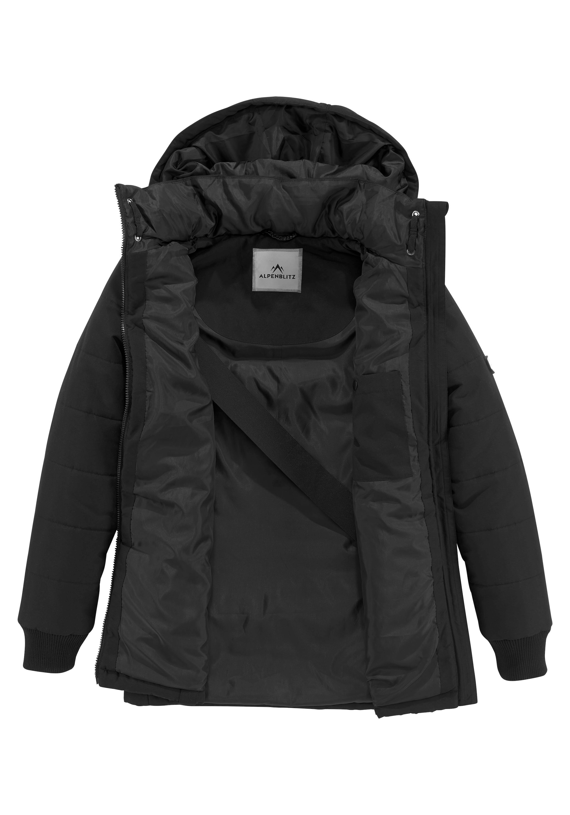 ALPENBLITZ Steppjacke »Flockenwirbel« mit Kapuze für den Übergang,  aus leichtem Material,  unifarbenes Design