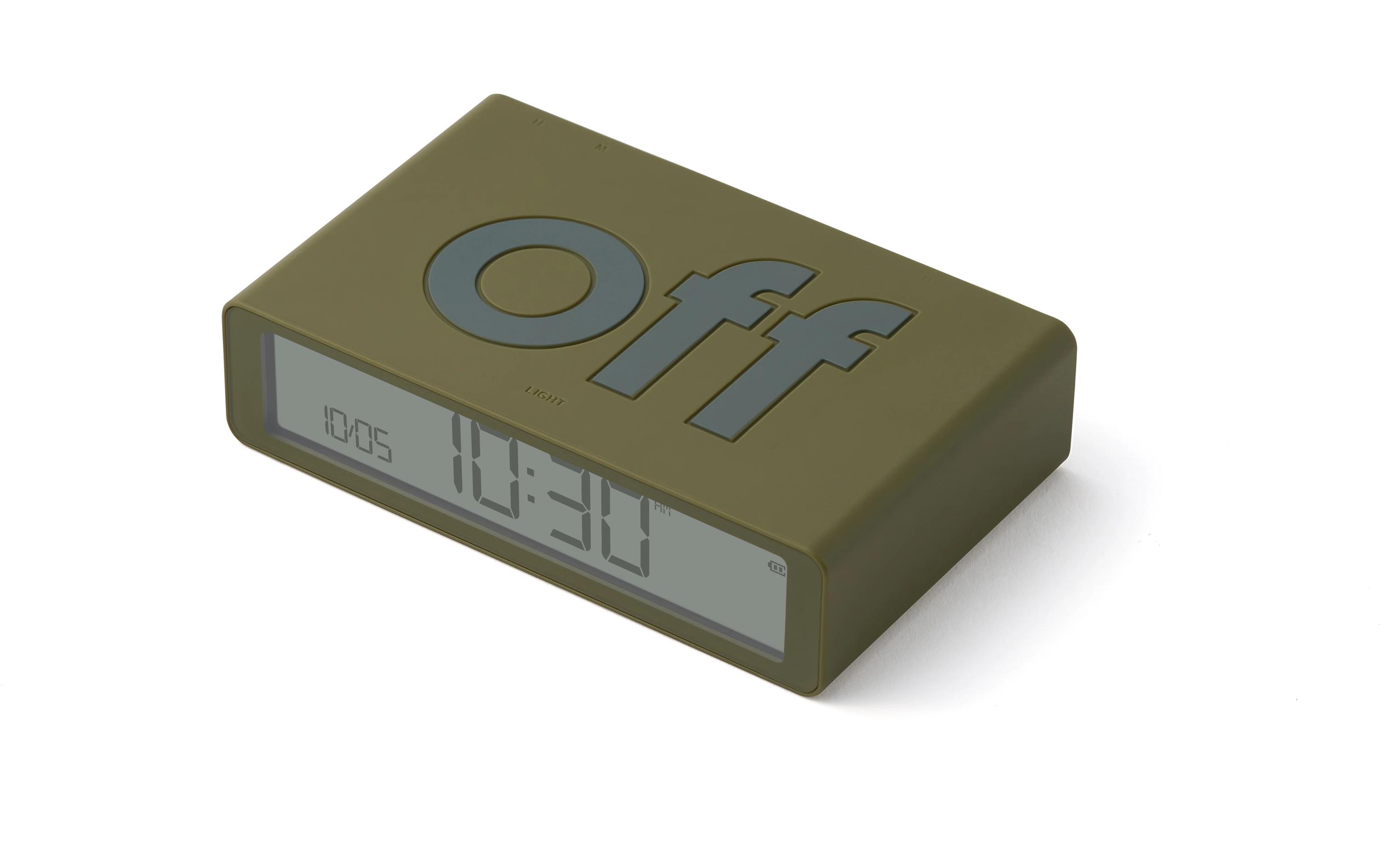 Digitalwecker Flip Classic KhakiLCD-Wecker