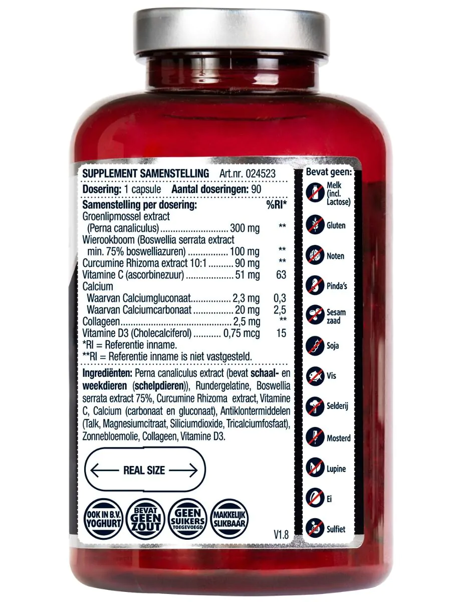 Groenlipmossel capsules