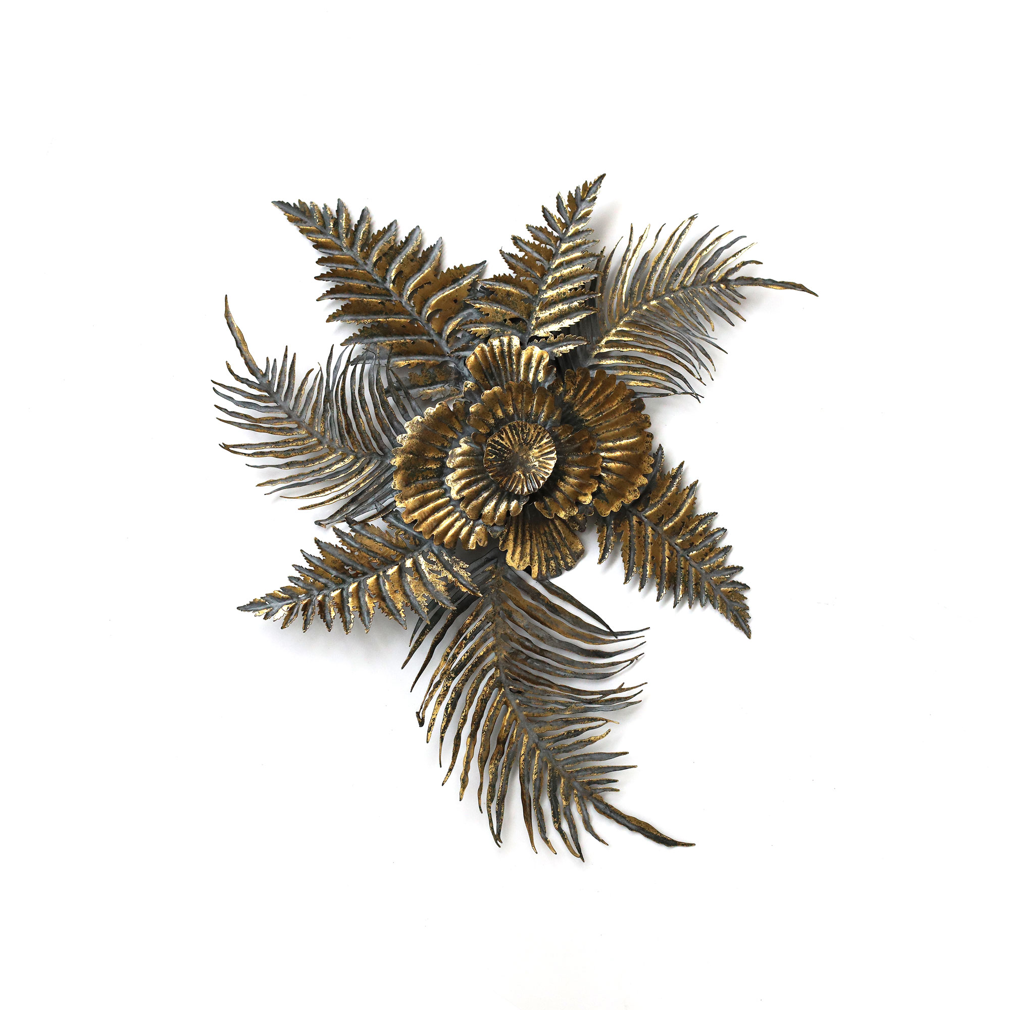 Wandskulptur 'Nieves', antik gold, B 58 cm, H 55 cm, L 5 cm von fischer's lagerhaus