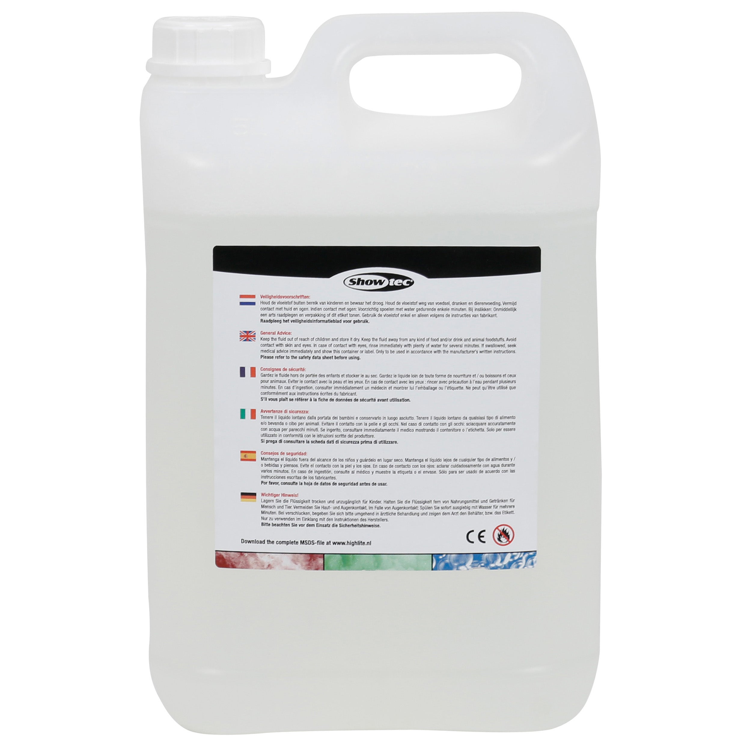 Showtec Bubble Liquid kant-en-klare bellenblaasvloeistof 5 liter
