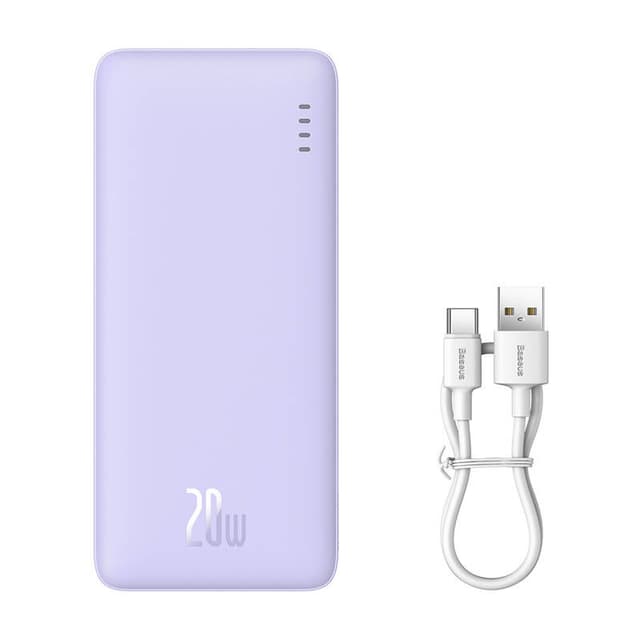 Baseus Airpow 10000mAh 20W Powerbank (lilla)