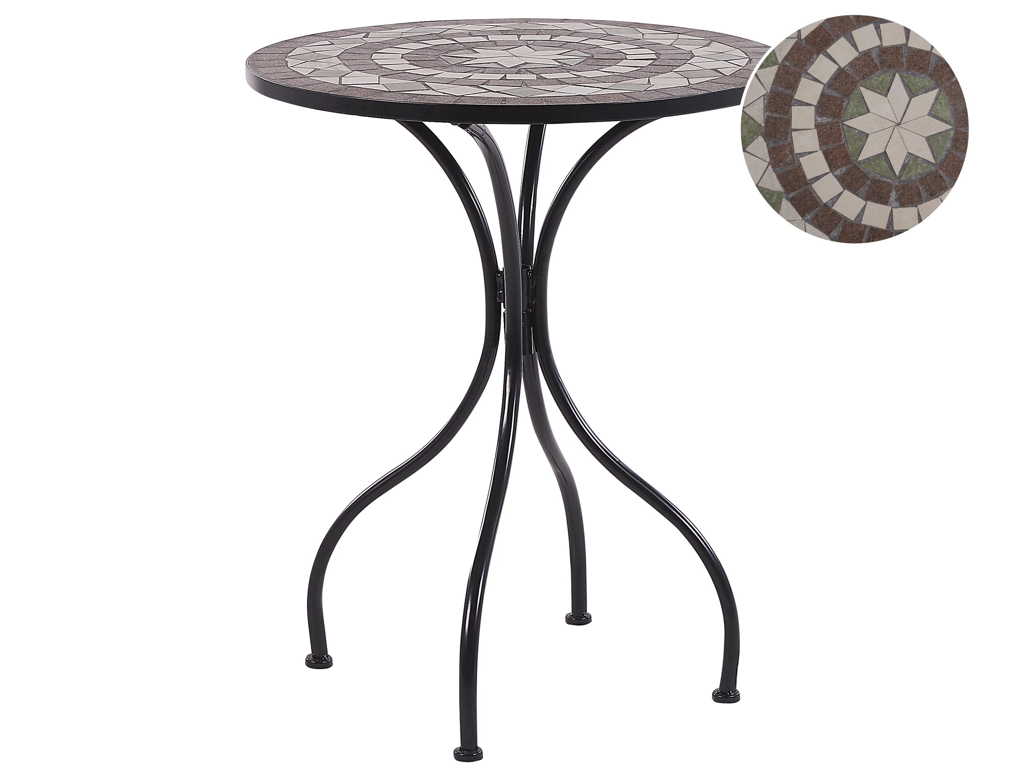 Bistrotafel CARIATI 60 cm 60 cm Zwart