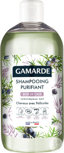 Gamarde Shampoing Purifiant Bois De Cade Cheveux Avec Pellicules Flacon 500ml
