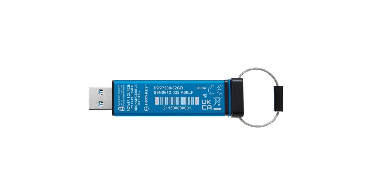 KingstonIronKey Keypad 200 32 GB usb-stick  (USB-A 3.2 Gen 1)