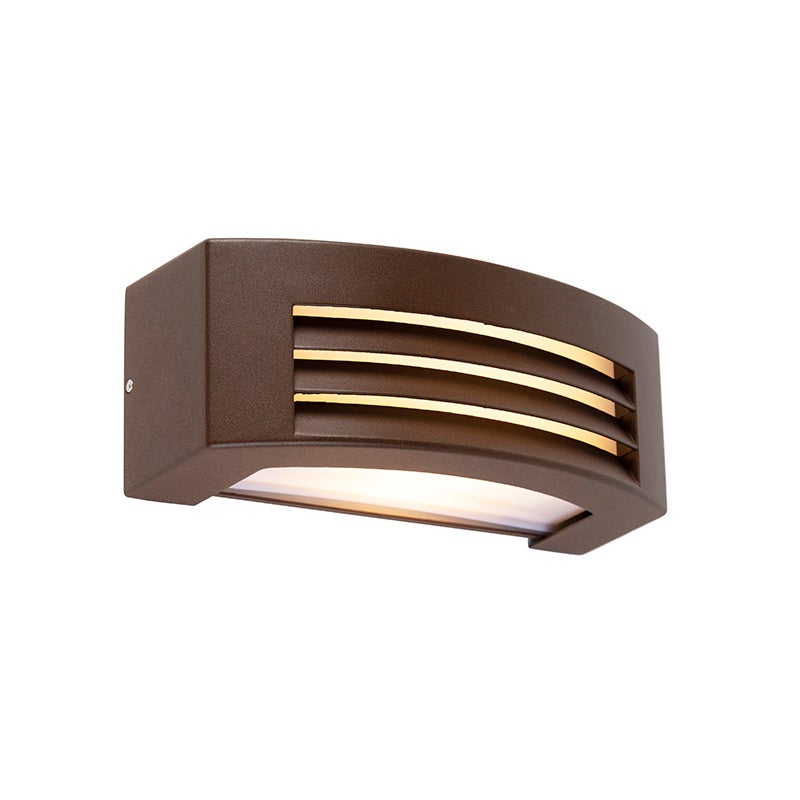 Moderne wandlamp, roestbruin, IP44 - Hurricane 1