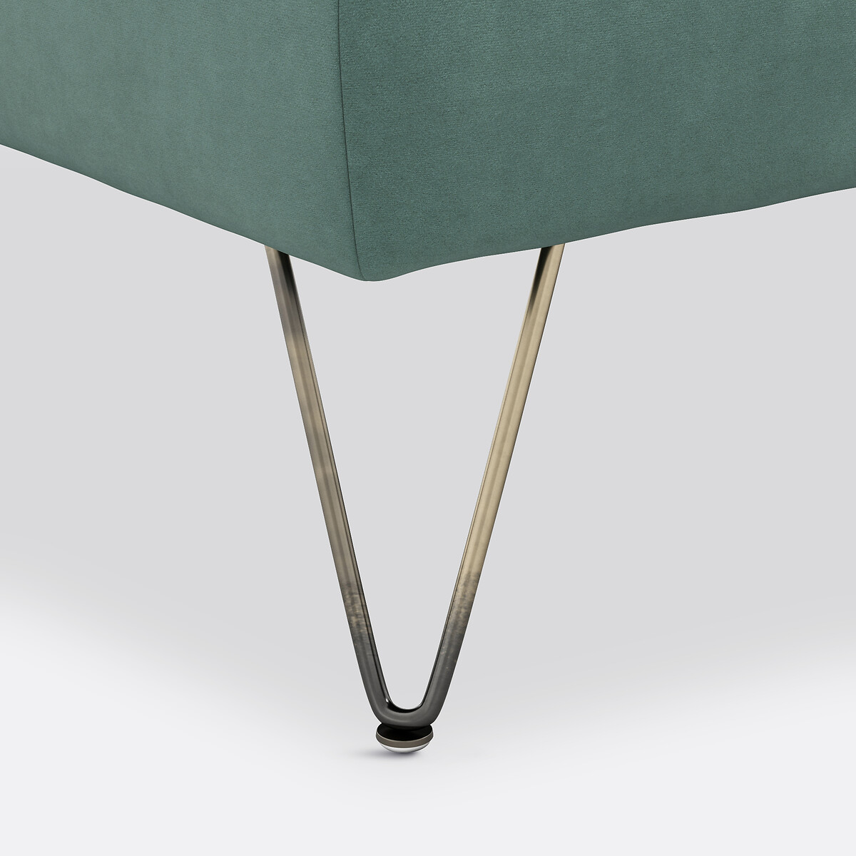 LA REDOUTE INTERIORS<br>Puffe em veludo, Topim