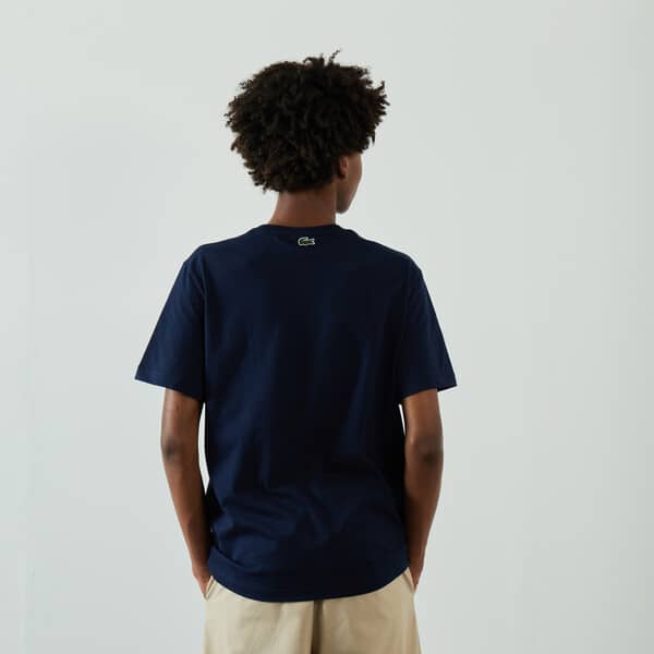 LACOSTE TEE SHIRT BIG LOGO CENTERED