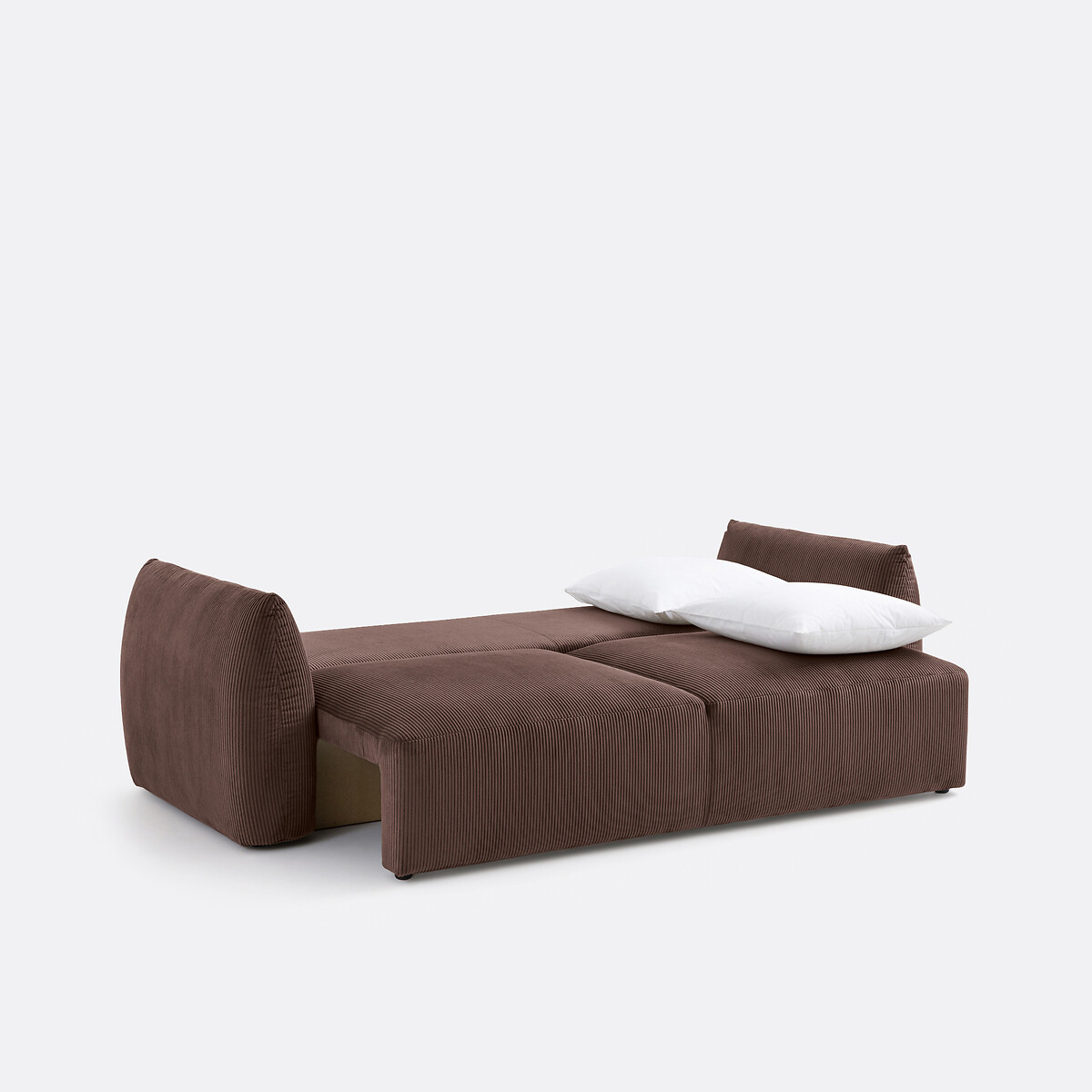 LA REDOUTE INTERIEURS<br>Sofá conversível em veludo canelado, 3 lugares, Edith