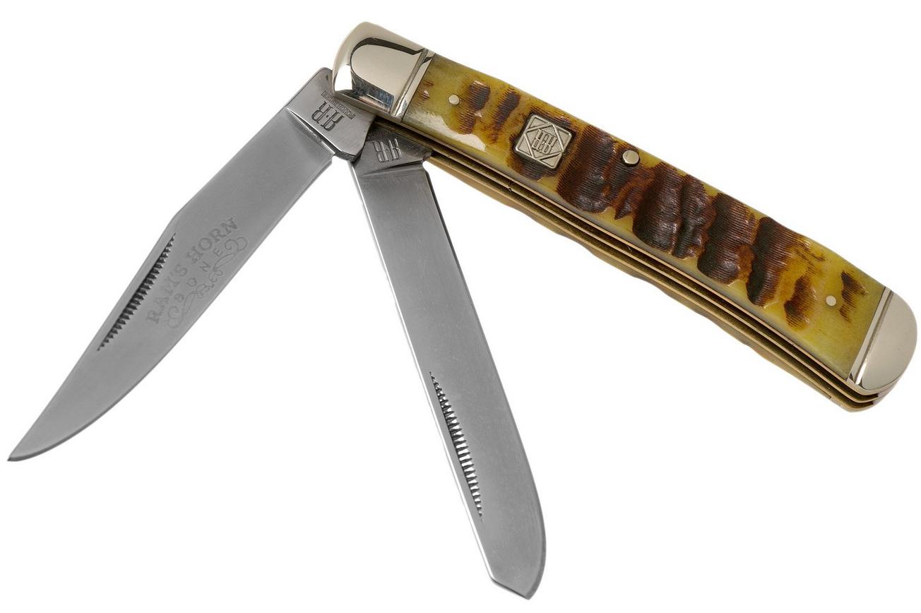 Rough Ryder Ram’s Horn Bone Trapper RR1509 zakmes
