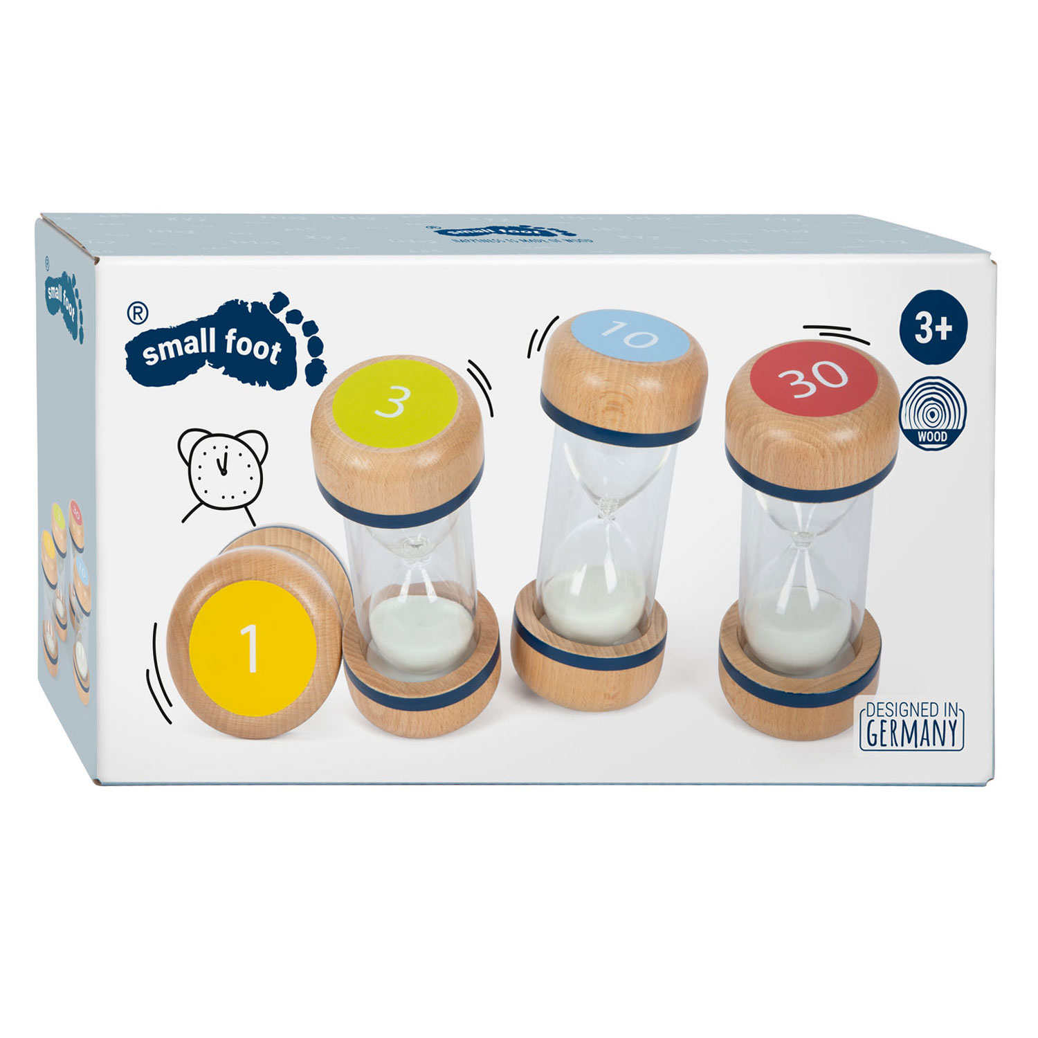 Small Foot - Houten Zandlopers XL Set, 4dlg.