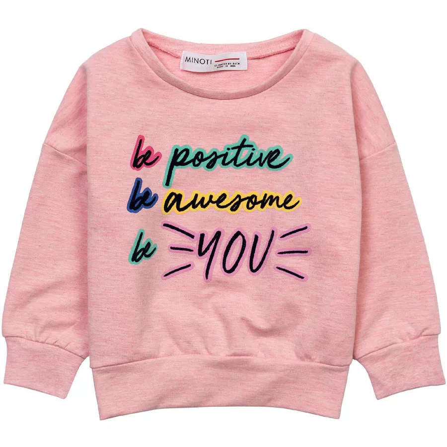 MINOTI Sweatshirt BE YOU Hellrosa