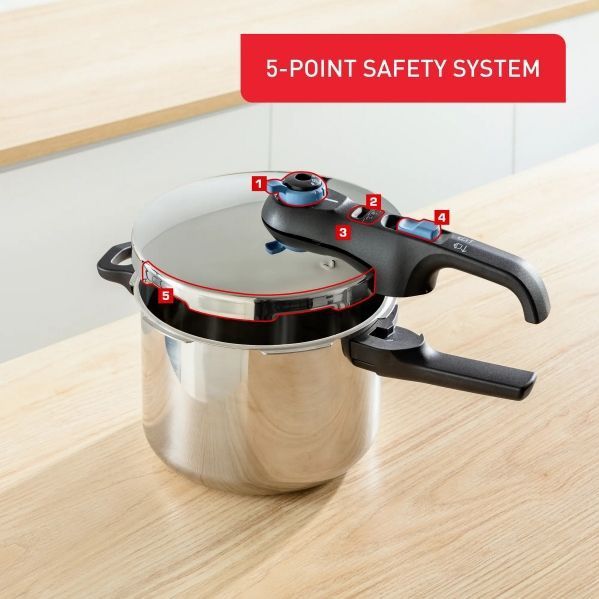 Tefal P2584301 Secure Trendy Snelkookpannen 2-delige set 4L + 6L