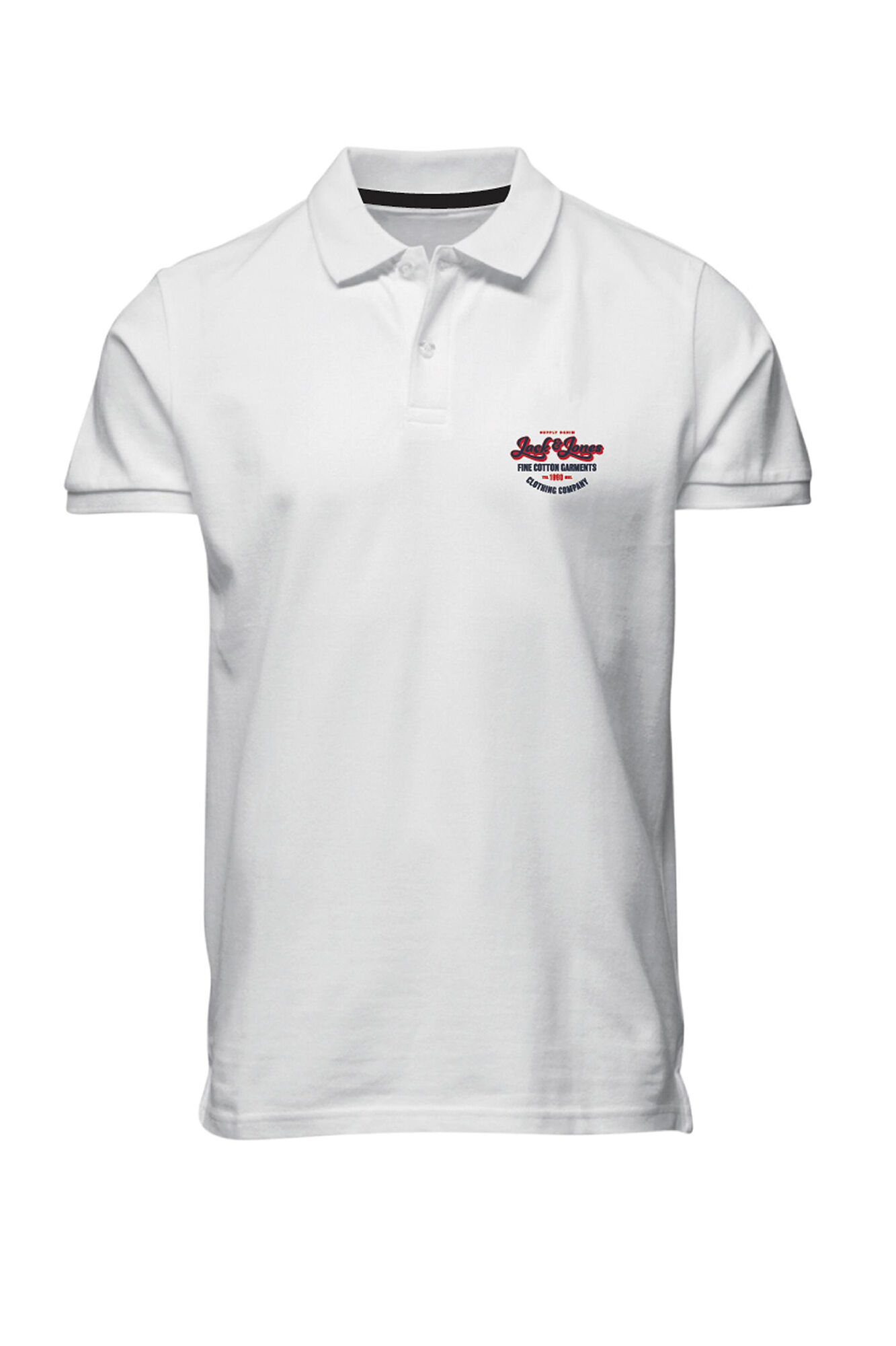 Camisa polo com logotipo - branca
