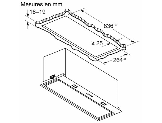 SIEMENS - Groupe filtrant LB87NAC50, Série 6, Eclairage LED