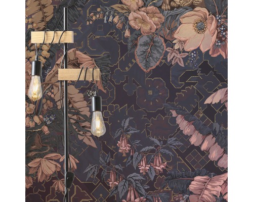 Vliesbehang HX4-031 Oriëntaals Violet 4-delige set 200 x 270 cm