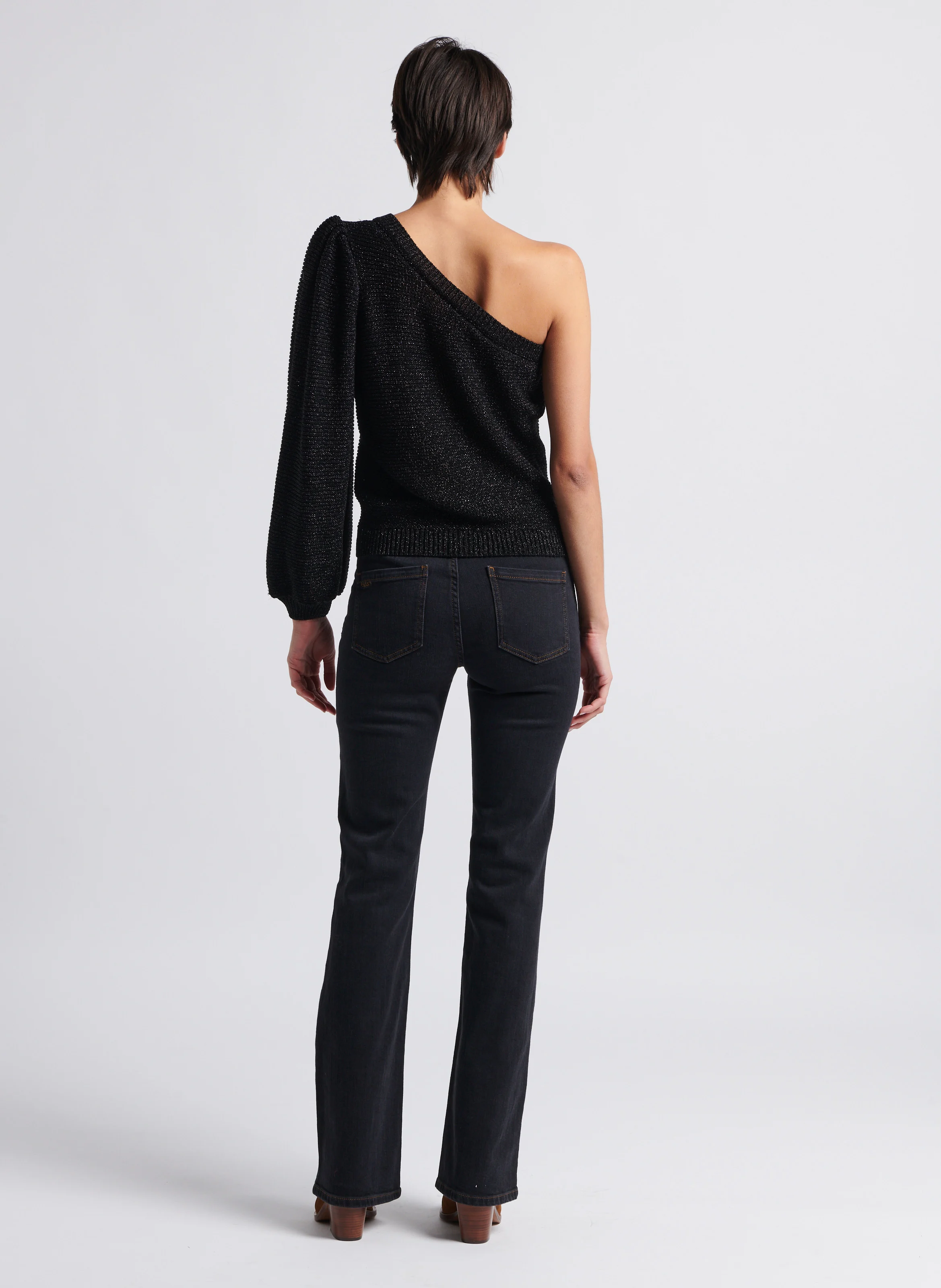 ROSS - Pantalon boot-cut en jean | Noir