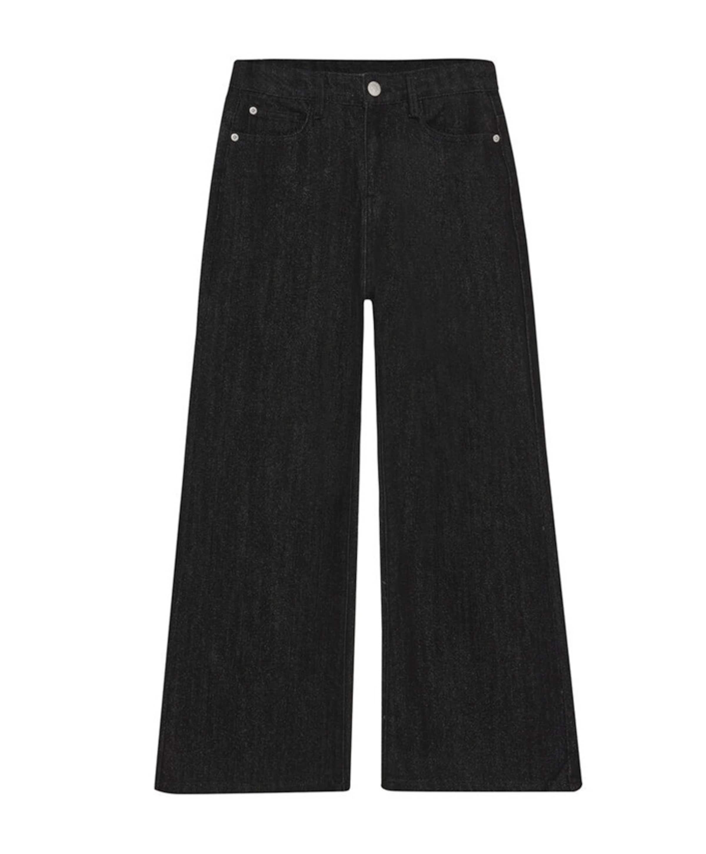 Indian Blue Jeans Extra Wide Fit Glitter meisjes jeans zwart