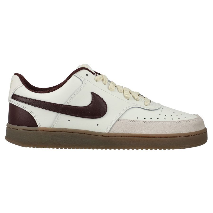 Nike Chaussures Court Vision Low - Blanc Cassé/Kaki/Bordeaux