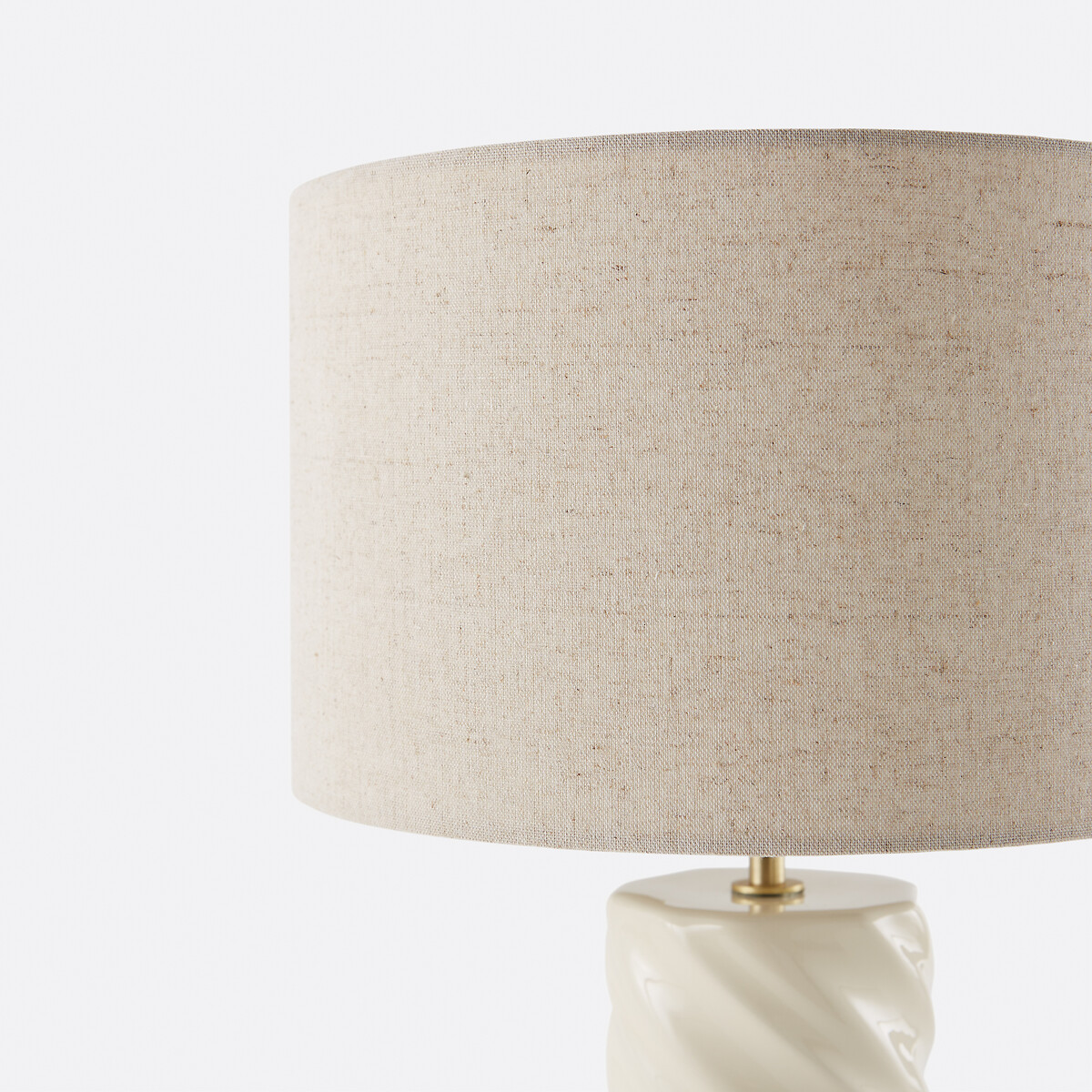 LA REDOUTE INTERIEURS<br>Candeeiro de mesa de cerâmica e linho, Dehen
